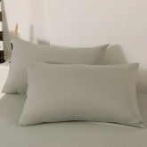 2pcs Pillow Case Decorative Cotton Pillowcase Envelope Style Solid Color Home One Pair Cushion Cover 48X74cm