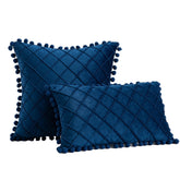 Nordic Retro Ear Pillow Living Room Sofa Solid Color Tassel Cushion Without Core Bed Big Pillow Waist Back Office Chair
