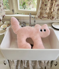 Cartoon Kawaii Walking Black Cat Pillow Back Cushion Desk Sofa Home Decor Kids Child Birthday Present Gift