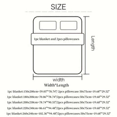 3pcs Rose embroidery Lace Quilt, pillowcase Single Double Summer Air Conditioning Throw Blanket Nap Blanket Thin Quilt