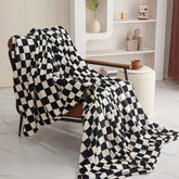 New Ins Checkerboard Blanket Classic Plaid Sofa Blanket Spring and Summer Air Conditioning Blanket Office Nap Shawl Cushion