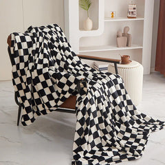 New Ins Checkerboard Blanket Classic Plaid Sofa Blanket Spring and Summer Air Conditioning Blanket Office Nap Shawl Cushion
