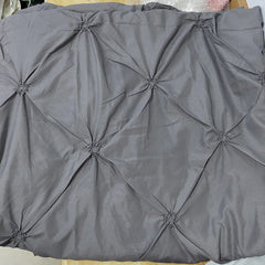High Quality 3D Pinch Pleated Duvet Cover Set 220x240 Solid Color Single Double Twin Bedding Set Duvet cover
