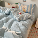 Super Soft Cloud Wash Cotton Four-Piece Set of Student Dormitory Three-Piece Set of Bed Bamboo Cartoon Bedding Set