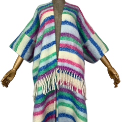 Cozy Striped Tassel Cardigan - WINI