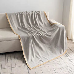 2025 new light luxury blanket living room nap sofa blanket bedside towel office aviation blanket paper pattern fish bone pattern
