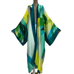 Elegant Silk Kimono Cardigan - WINI