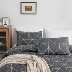 All Season Nordic Fashion Flat Sheet Set and Bedding Quilt Duvet Cover and Pillowcase for Home Decor Twin Queen King Size