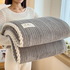 Throw Blanket for Sofa Winter Blanket King Size Home Warm Plaid Comforter Bedspread Bedding Sheet
