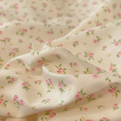 Korean Princess Style Flowers Lace Ruffles 100% Cotton Bedding Set Duvet Cover Bed Sheet/Fitted Sheet/Bed Skirt Pillowcases 4Pcs