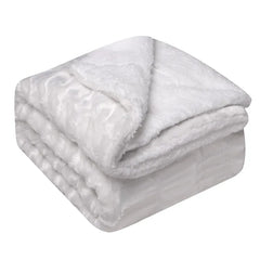 Solid Color Sherpa Lambskin Kids Sofa Couch Blanket Plaid Beach Bathing Wraps Hotel Restaurant Plaids Home Decor