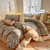 3pcs Floral Duvet Cover Set Pillowcases No Filling Korean lace bedding set Twin Single Queen Size Girls Bedding Linen