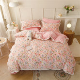 Milk Velvet Bedding Set Thicken Bound Edge High Weight Winter Warm Four Piece Set Quilt Cover Bed Linen Pillowcase Bedroom Decor