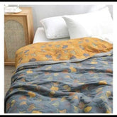 Textile City Combed Cotton Throw Blanket Gauze Towel Quilt Single and Double Autumn Winter Large Size Casual Blanket 230*250