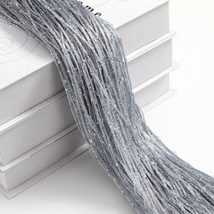 100x200CM Living Room String Curtain Shiny Tassel Silver Line Solid Color Window Home Door Divider Curtain