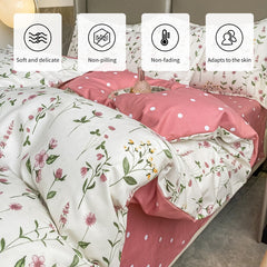 1 Pc 100% Cotton Duvet Cover 200x200,Small Fresh Single Quilt Cover,Without Pillowcase,No Bed Sheet