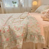Summer Quilt New Cotton Korean Ins Lace Fragmented Series Air Condition Quilt High Quality Summer Blanket set