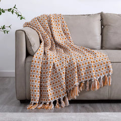 Soft Comfortable Cover Sofa Knitted Blankets for Living Room Textile Nordic Plaid Travel Bedspread with Air Conditioner Blanket