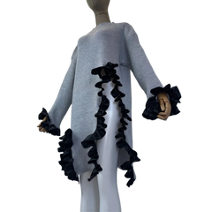 Chic Pullover Midi Long Sleeve - WINI