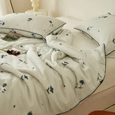 Summer Quilt Class A Knitted Aerobic Cotton Printed Soybean Quilt Summer Bedspread Home Textiles