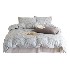 Korean Small Floral Print Quilt Cover Single Piece 100% Cotton Single Double Quilt Cover Student Dormitory Bed Decor