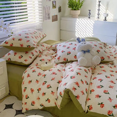 Euro Bedding Set Free Shipping Beddings Sets Princess Style Pure Cotton Intensification Level A Bedroom Set Queen Size Bed Sheet