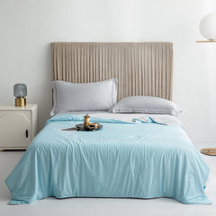 Cooling Blankets Smooth Air Condition Comforter Lightweight Summer Quilt with Double Side Cold & Cooling Fabric