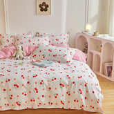 Bedding Set for Girl Boy Bedroom KIDS Modern Comforter Duvet Cover Flat Sheet Pillowcase Home Textile Soft Bed Linen