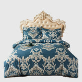 4pcs Set Winter Soft Nordic Double Bed Bedding Set Luxury Jacquard Non-irritating Sheet Quilt Cover Pillowcase 200x230cm