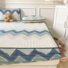 High Quality Thicken Latex Fitted Bed Sheet Set for Summer Cool Own Bed Mat Kit Soft Breathable Cooling Mattress Protector Cover