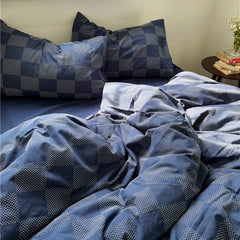 Fashion Style Pink Bedding Set Soft Flower Duvet Cover Pillowcase Bed Flat Sheet Set For Girl Women Twin Full Queen Bedclothes