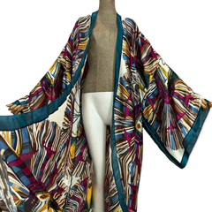 Cozy Vibrant Kimono Cardigan - WINI