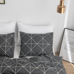 All Season Nordic Fashion Flat Sheet Set and Bedding Quilt Duvet Cover and Pillowcase for Home Decor Twin Queen King Size