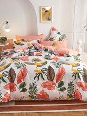 Quality Nordic 4pcs Bed Sheet Set and Bedding Queen/King Size Quilt Duvet Cover and Pillowcase Kit for Household