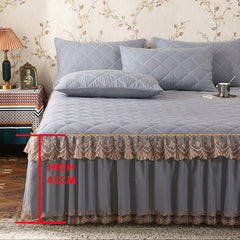Lace Laminated Cotton Thickened Brushed Bed Skirt,Mattress Cover 160x200,140x190,Bedding Bedspreads Bedroom Decoration