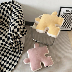 Fashion filling creative puzzle shaped pillow can be spliced with cushion, pillow, baby floor crawl game pad, home decoration