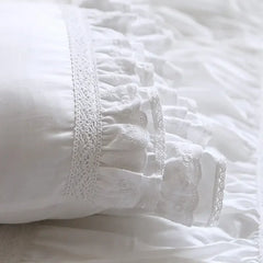 Super Luxury White Lace Ruffle Square Pillow Case, Wedding Decorative Bedding Textile, Sofa Cushion Cover, Princess, Sale