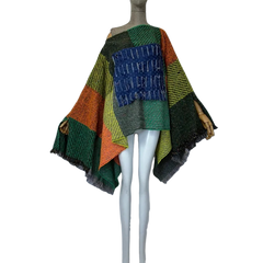 Cozy Fashionable Fringe Poncho Kaftan - WINI