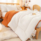 New Popular Bean Down Soybean Spring and Autumn Quilt Soft Single Double Quilt Solid Color Thickened Winter Cotton Quilt Core