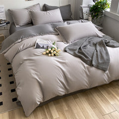Bedding Set Boy Girl Duvet Cover Flat Sheet Pillowcase Aesthetic Bedcloth Double Cover Flat Soft Comfort Bed Sheet Pillowcase