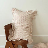 INS Ruffle Edge Gauze 100% Cotton Princess Pillow Case 30X50 48X74cm Breathable Pillowcase Decorative for Home Bedding Bedroom