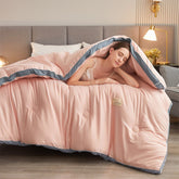 Winter Warm Mulberry duvet Soybean fiber Antibacterial quilt luxury double bed decorative blanket Breathable