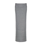 Ribbed Wool Maxi Skirt