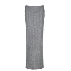 Ribbed Wool Maxi Skirt