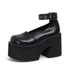 Chunky Platform Mary Jane Heels