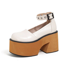Chunky Platform Mary Jane Heels
