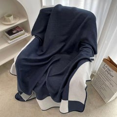 Winter Warm Blankets for Beds Sofa Plaid H Blanket Brand Designer Blanket Fleece Knitted Nap Throw Blanket Soft Wool Scarf Shawl