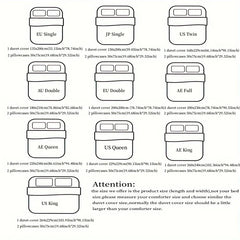 3pcs Korean lace Duvet Cover Set (1*Duvet Cover + 2*Pillowcase, Without Core), Black dot print print Bedding Set