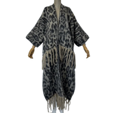 Chic Leopard Fringe Tassel Cardigan - WINI
