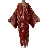 Stylish Winter Printed Kimono Cardigan - WINI